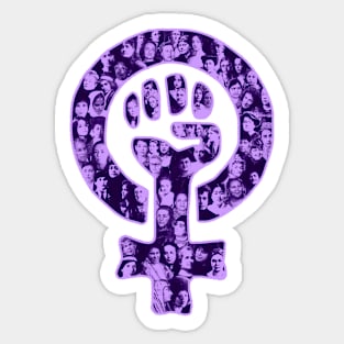 Woman Power, violett Sticker